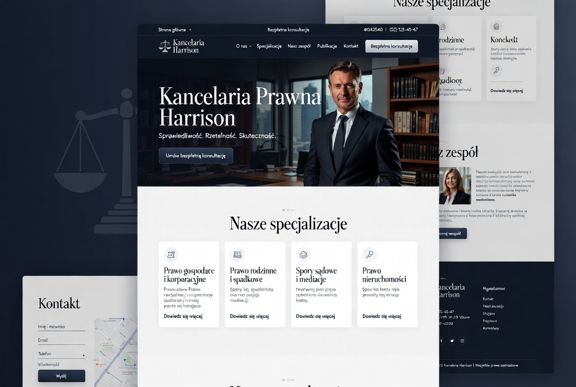 Kancelaria prawna - landing page